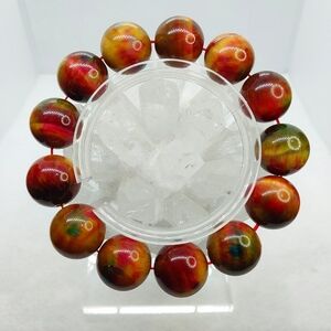 ● 16mm Chunky "Watermelon" Tiger Eye Bracelet